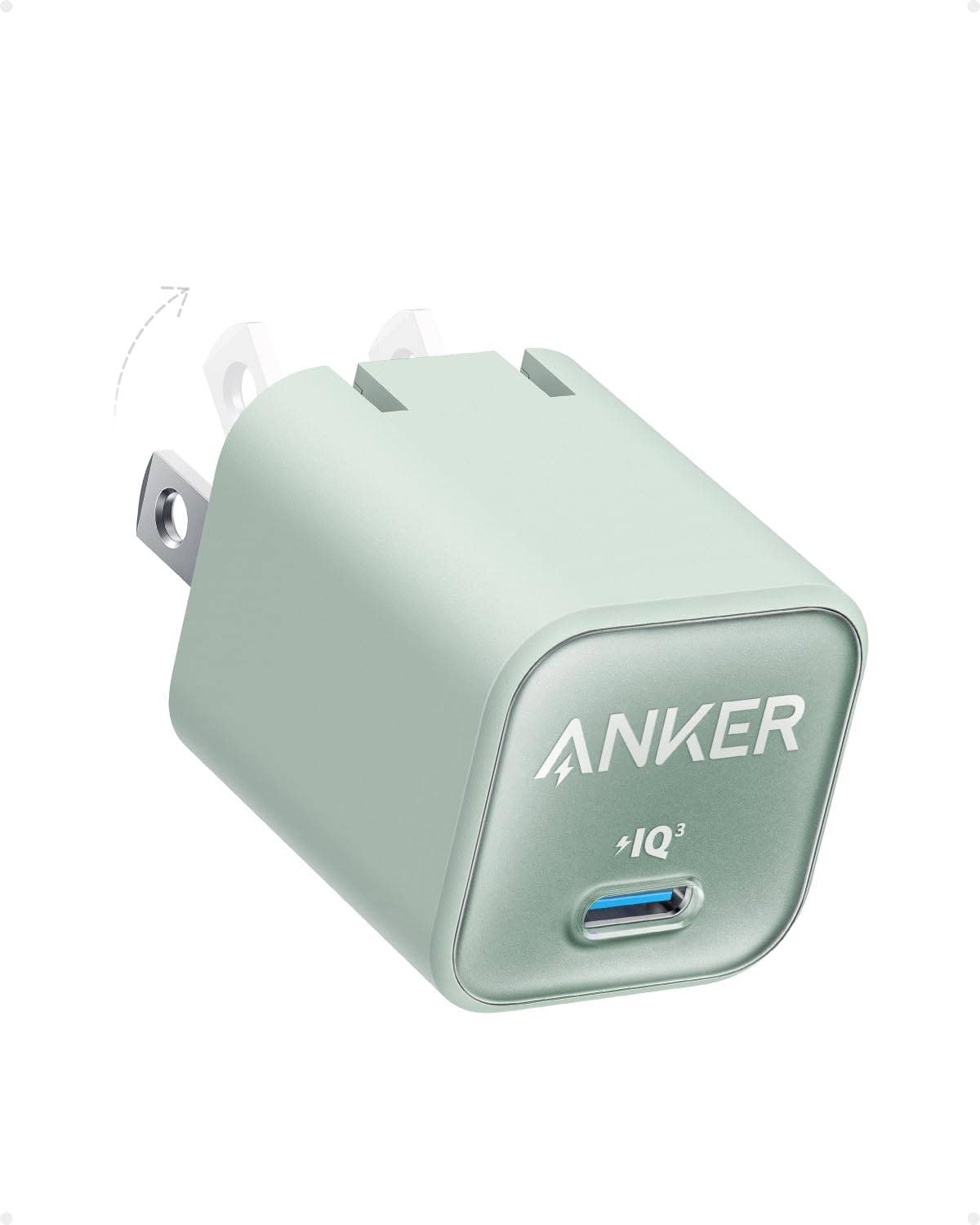 Anker 511 Charger (Nano 3, 30W) green