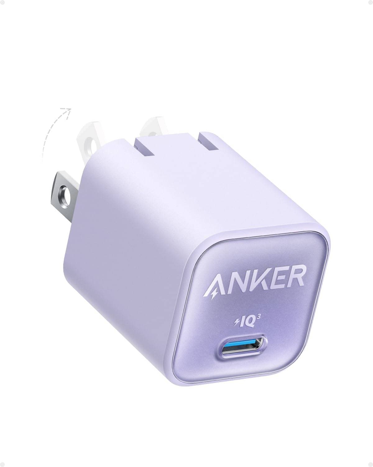 Anker 511 Charger (Nano 3, 30W) purple