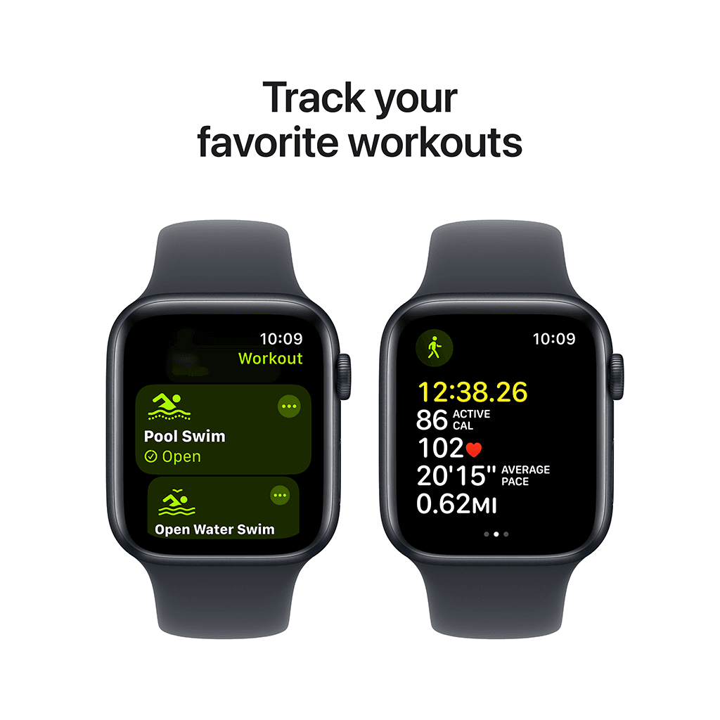 Apple Watch Series SE Midnight Aluminum Midnight Sport Band-44mm