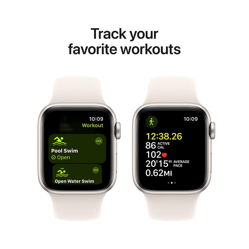 Apple Watch Series SE Starlight Aluminum Starlight Sport Band-40mm